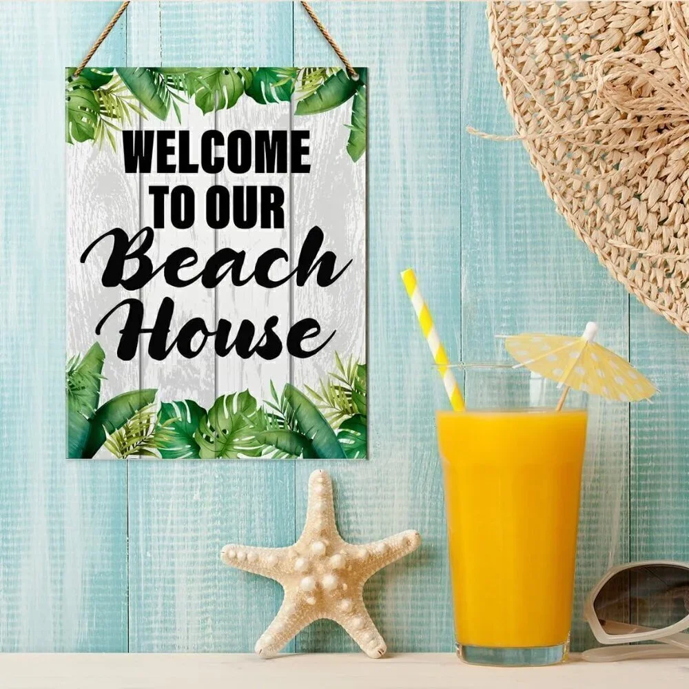 Welcome to our beach house Wall Decor / BRAND NEW - SEALED